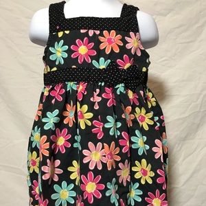 sweet black floral sundress